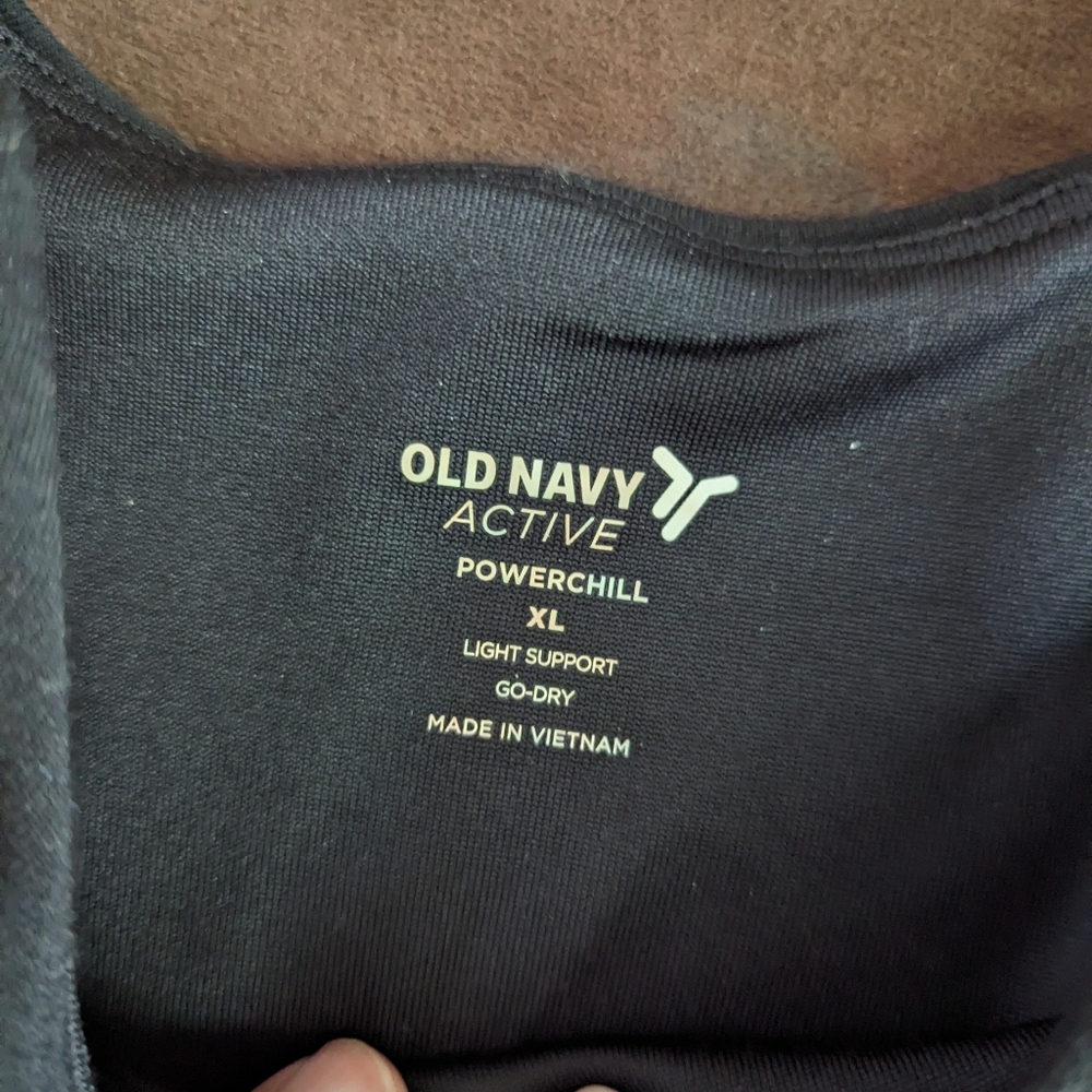 Old Navy Active XL Black Longline Sports Bra/Top NWT - Picture 3 of 5